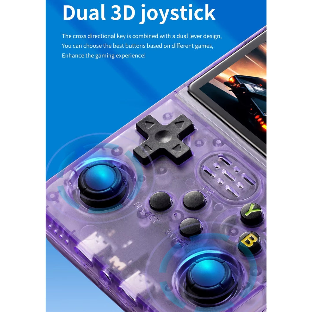 R36S Retro Handheld Game Console – 21,000+ Games Preloaded, 128GB, 3.5” HD Screen, Dual Joystick Portable Gaming Device